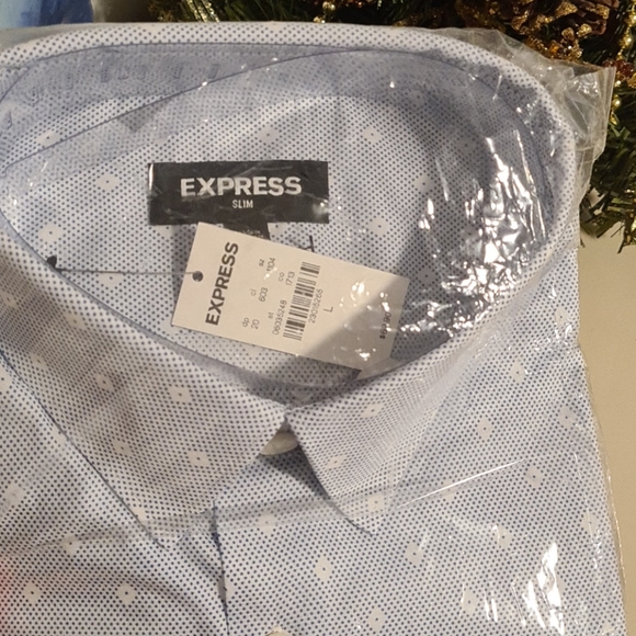 Express Men's Large Slim Dress Shirt - Picture 5 of 5